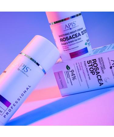 Apis ROSACEA-STOP Soothing Cream Reduces redness Anti-inflammatory Calms erythema Strengthens the complexion Firms Azelaic acid 94% of the ingredients are of natural origin 50 ml - Buy Online on GoSupps.com