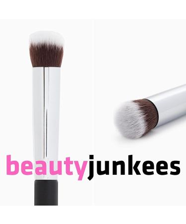 Mineral Powder Eyeshadow Makeup Brush - Small Mini Round Top Kabuki Brush for Blending Smoky Eye - Cruelty-Free Synthetic Dome Brush for Setting Concealer Liquid Cream Cosmetics - Buy Online on GoSupps.com