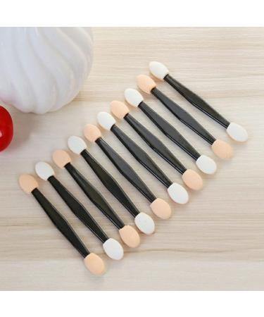 Baluue 100 Pcs Cosmetic Professional Double- End Eyeshadow Brushes Makeup Makeup Tools Black Size 2 Black - Buy Online on GoSupps.com