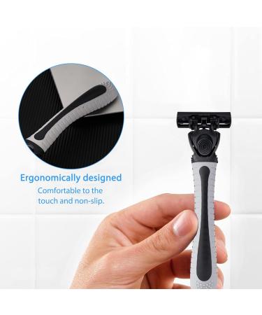 44-Piece Men's Disposable Razors Set - 42 Replaceable Heads & 2 Razor Handles for Smooth Shaving - International Shipping Available - Buy Online on GoSupps.com