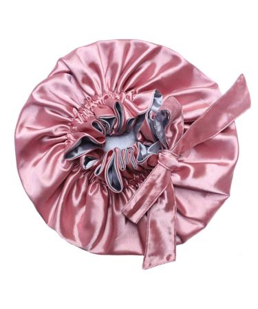 Satin Night Sleep Night Cap for Women Lady Girls Adjustable Extra Large Satin Bonnet for Long/Curly Hair Double-Layer Soft Breathable