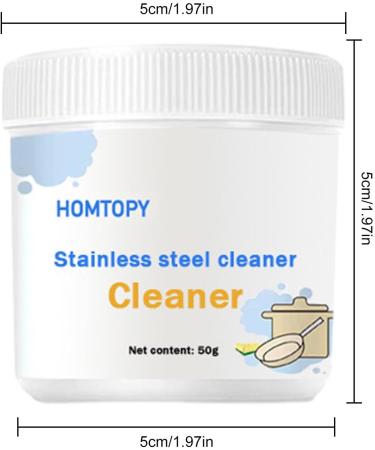 Stainless Steel Pot Cleaner Pot Scale Remover | Stove Rust Pan Stainless Steel Pan Cleaner and Pot Scale Remover for Cookware Stove Rowces 100g - Buy Online on GoSupps.com