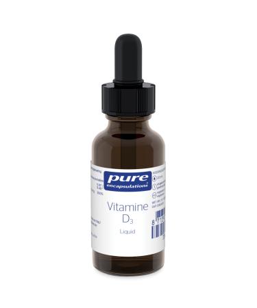 Pure Encapsulations - Vitamin D3 Drops - Liquid Supplement - Maintaining Normal Function of the Immune & Muscular System - Contributes to Calcium Absorption - 25 ml
