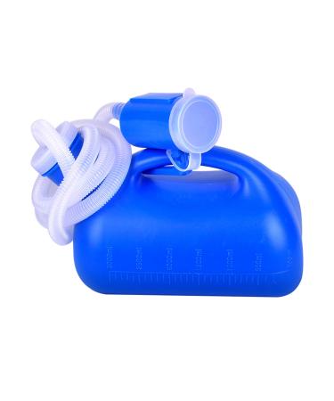 Men Urinal Men's Male Bed Urinal Pee 3000ML Collector with 1.6M Tube Convenient and Practical Urinal(OneColor)