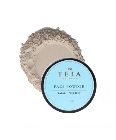 TEIA Cosmetics - NATURAL Mattifying translucent face powder and finishing powder. Non-toxic vegan cruelty-free.