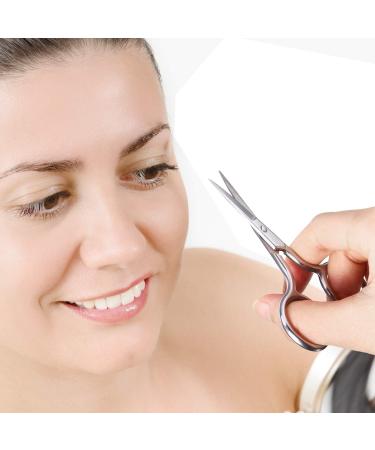 3 Pack Stainless Steel Facial Hair Scissors - Nose, Eyebrows, Moustache, Beard - Straight Tip Small Scissors (Silver) - Buy Online on GoSupps.com