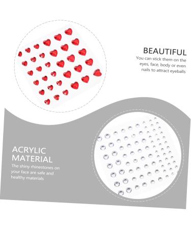 LALAFINA 15feuilles Autocollants De Visage Acrylique Avec Paillettes De D corations Pour Festivals Et Halloween Incluant Gemmes Vari es Pour Look Unique 10.4X5.9X0.3CMx3pcs Couleurs assorties x 3 pi ces - Buy Online on GoSupps.com