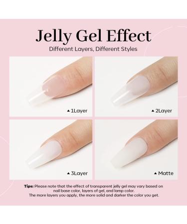 Modelones Gel Nail Polish 1 Pcs 15ml Milky White Gel Nail Polish Jelly Gel Polish Set Sheer Pure White Color Nail Gel Polish Kit Soak Off U V GEL LED Salon DIY at Home Gel Nail Manicure Gift for Women Girls - Buy Online on GoSupps.com