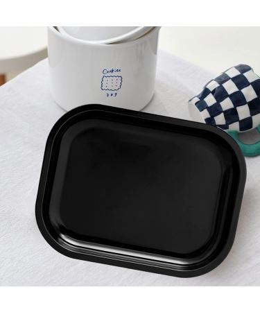 TLHOA Metal Rolling Tray - Black (7 x 5.5) | Durable and Stylish Tray - Buy Online on GoSupps.com