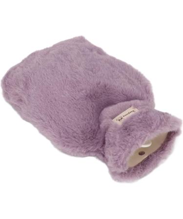 Plush Hot Water Bottle 1000 ML - Wide Mouth Anti-Slip Texture Perfect for School - Purple Color - Buy Online on GoSupps.com