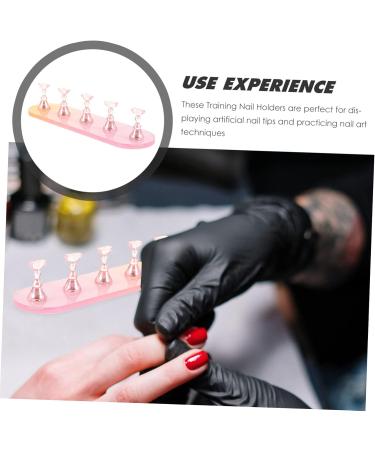 POPETPOP 4 Sets Nail Practice Holder Creative Nail Holders Nail Display for Nail Art Manicure Nail Racks Training Nail Stands Beauty Nail Decor Plastic Strip Nail Painting - Buy Online on GoSupps.com
