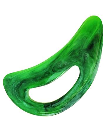 Big Gua Sha Massageger Gua Sha body massage wood body gua Sha Gua Sha massage device for neck back legs lymphatic drainage (green)
