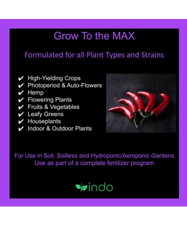 Indo MAX Nutrients - MAX Minerals Cal-Mag + (1L): Calcium Magnesium and Iron - Unique chelated Solution for Maximum Nutrient Uptake Max Minerals 1 L - Buy Online on GoSupps.com