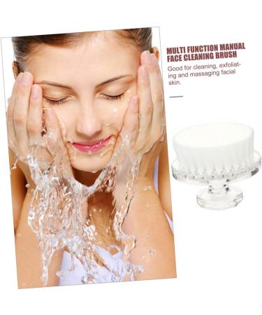 Ipetboom Cleansing Brush USB Facial Cleaning Tools Makeup Skincare Removal Silicone Face Scrub Facial Scrubber Brush Cleaning Brush Manual Exfoliator Face Brush Miss Pp Makeup Remover White - Buy Online on GoSupps.com