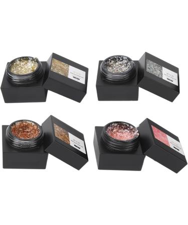 8 Colors Nail Sand Shell Gel Polish Home Nail Salon DIY Glitter Shiny Soak Off UV Gel Polish Set - Buy Online on GoSupps.com