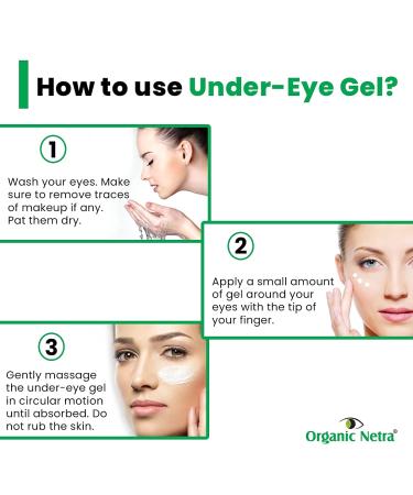 Organic Netra Ultra Ageless Under Eye Gel Cream | Natural & Organic Hydrating Formula | Nourishes & Revitalizes Under Eye Skin | 0.8 OZ - Buy Online on GoSupps.com