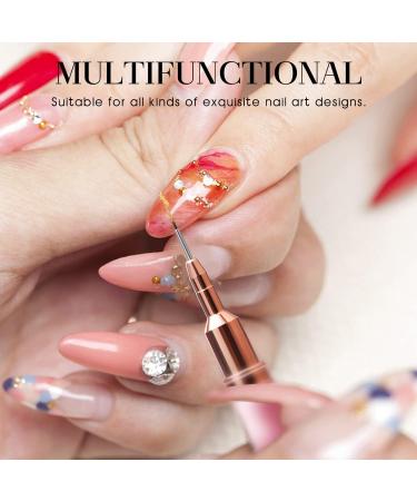 5PC Nail Art Liner Brushes Set - Metal Handle Drawing Pens for UV Gel Polish & Nail Design - Pink, Sizes 4/8/12/20/25mm - Buy Online on GoSupps.com