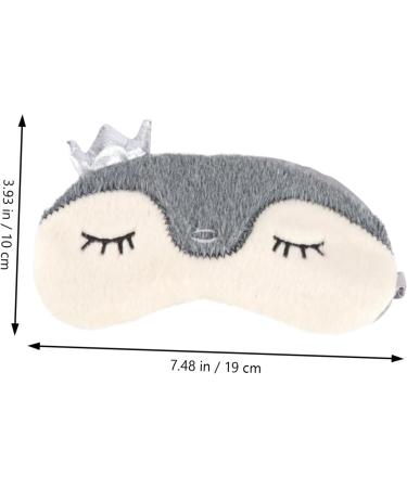 Beaupretty Cartoon Blindfold - 2 Pcs Cute Eye Patch for Sleep Plush Toy Eye Cover & Eye Massager | Soft Faux Fur Satin Sleep Mask - Buy Online on GoSupps.com
