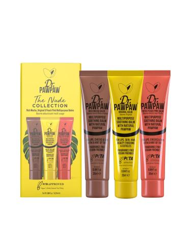Dr. Pawpaw Multi-Purpose Balm | No Fragrance Balm  for Lips  Skin  Hair  Cuticles  Nails  and Beauty Finishing | 25 ml (Nude Collection  1 Pack)