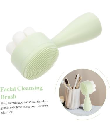  Didiseaon Facial Brush Facial Washer Manual Facial Brush Standing Facial Brush Manual Facial Brush Facial Pore Cleanser Plum Pattern Silica Gel - Buy Online on GoSupps.com