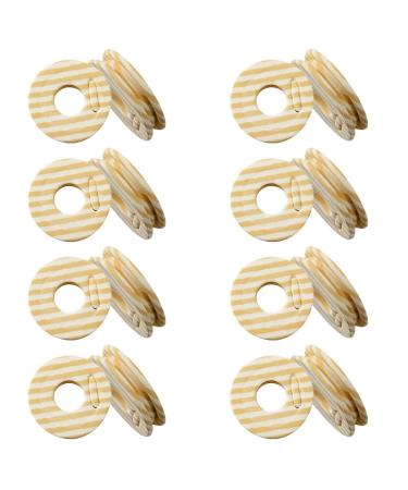 Jtkrew 14 pieces of foam line winder for fan fishing leading fishing cord coil with plastic box foam wrapping board.