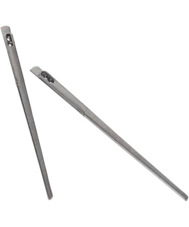 Dophee 2Pcs Two Prong Steel Needle LeatherCraft Tool for Handmade DIY Leather Sewing - Double Hole Lacing Threading Tool - Buy Online on GoSupps.com