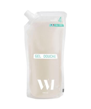 Whatmatters WHAT MATTERS | Eco-Refill Shower Gel 580 ml - Certified Organic and Vegan Smooth Foam and Bewitching Fragrance Reinforced Glass Bottle pH Balanced Formula Aloe Vera