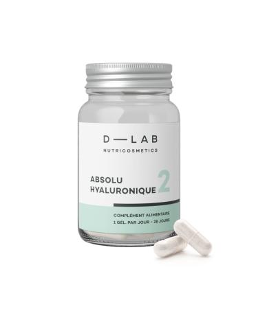 D-LAB Absolute Hyaluronic | 1 Month | Deep Hydration Fills Wrinkles Plump & Radiant Skin | Vegan
