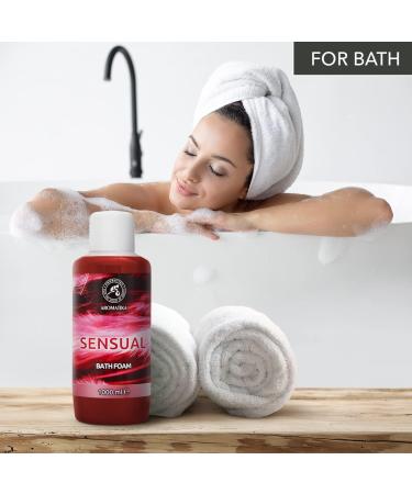 Bath Foam Sensual - 34 Fl Oz | Relaxing Aromatherapy & Wellness for a Good Sleep - Luxury Spa Bubble Bath Experience - Buy Online on GoSupps.com