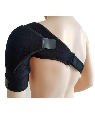 Shoulder Brace for Torn Rotator Cuff Shoulder Sling Immobilizer Strap for Dislocation Shoulder Support Wrap Brace for Pain Relief Black One Size