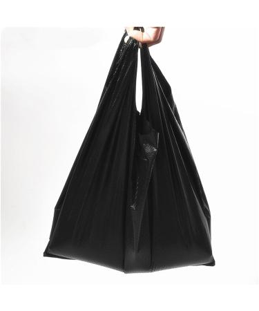 80 Thickened Black Plastic Bag Vest Packing Garbage Bag Kitchen Living Room Cleaning 1 count (Pack of 1) Black - Buy Online on GoSupps.com