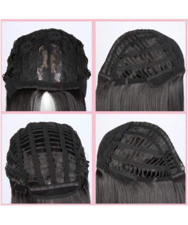 Buy Chtom Xin Chocolate Wavy Long Curly Hair Wig Hat - Heat-Resistant Synthetic Fiber with Straw Hat for Summer Beach Excursions - Buy Online on GoSupps.com