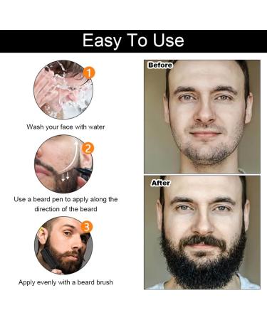 Barbe Stylo Filler pour Hommes Crayon Barbe Instantan Barbe Filler Pen Beard Pencil Filler Stylo Barbe Imperm able Crayon Barbe pour Homme Noir - Buy Online on GoSupps.com