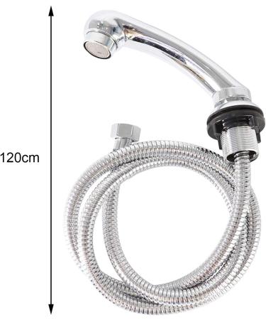 harayaa Beauty Salon Faucet Sprayer with Hose Pipe Handheld Professional Shampoo Bowl Sink Repalcement for Hair Salon Argent - Buy Online on GoSupps.com