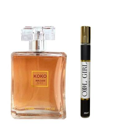 Koko Madam Perfume for Women 3.4oz/100ml Edp (Our Impression of Coco Madam) Long Lasting Fragrance + Cool Girl Travel Spray (35ml) Edp For Woman  - Buy Online on GoSupps.com