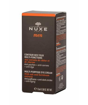 Nuxe Men Multi-Purpose Eye Cream 15ml - Hydrating Sandalwood Formula for Dark Circles & Puffiness - Shop Internationally - Buy Online on GoSupps.com