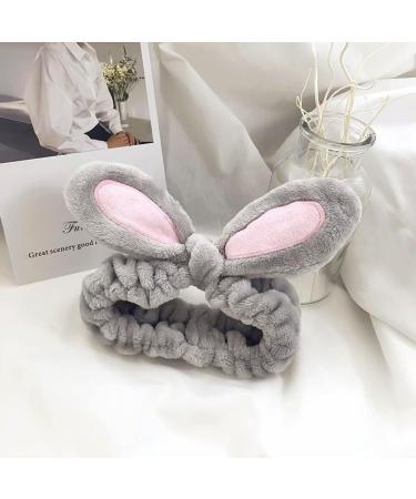 3 face washing headbands makeup headbands women's plush elastic soft headbands face washing makeup sports beauty shower fluffy lovely headbands - Buy Online on GoSupps.com