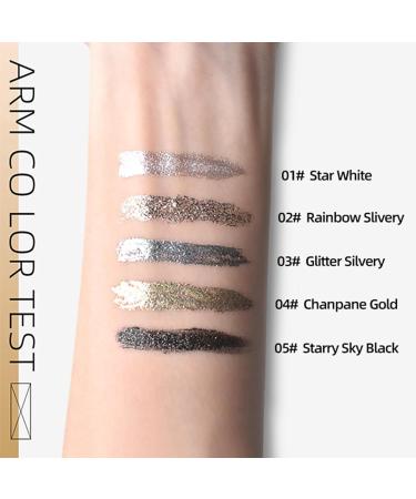 LXZJJM Dazzling Starry Sky Diamond Eyeliner Glitter Liquid Eyeliner Set Long Lasting Sparkle Eye Makeup Ideal Makeup Gift (5 Piece) - Buy Online on GoSupps.com