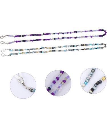 Shop Minkissy 6-Piece Glasses Mask Chain Set | Lanyard & Beads for Face Masks - Durable & Stylish 50cm Length - Buy Online on GoSupps.com