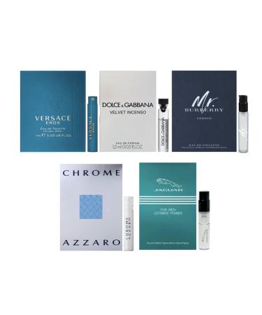 Men's cologne sampler set - ALL High end Designer perfume sample Lot x 5 Cologne Vials