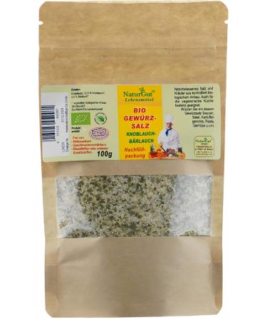 Organic Spice Refill Salt & Garlic Allium ursinum 100g