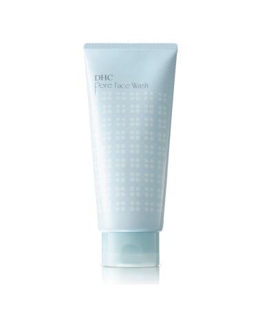 DHC Pore Face Wash Foaming Pore-Minimizing Exfoliating Cream Cleanser For Acne and Oily Prone Skin Fragrance and Colorant Free 4.2 oz. Net wt.