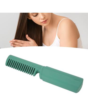 Fast Heating Straightener Brush | Portable Hair Straightener for Salon Quality Styling | Green - Buy Online on GoSupps.com