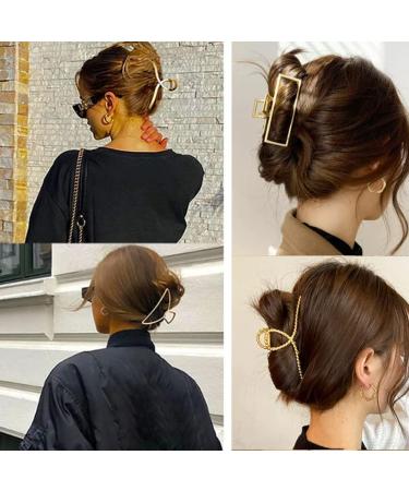 Kisem Large Hair Clips for Women - 4 Pack 11cm Non-Slip Metal Hair Clips Fashionable Hair Accessories for Women & Girls - Buy Online on GoSupps.com
