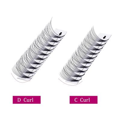 Premium 12D 0.07mm C Curl 12mm Russian Volume Eyelash Extensions - Prefabricated Fan Lashes for Stunning Eyes - Buy Online on GoSupps.com