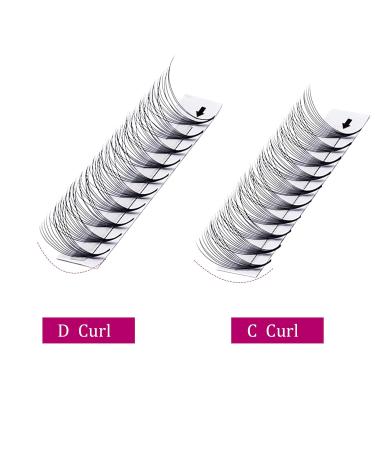12D 0.07mm C Curl Russian Eyelash Extensions - Premade Fans | 13mm Eyelashes for Stunning Volume - Buy Online on GoSupps.com