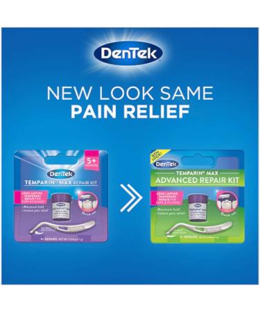 DenTek Temparin Max Repair Kit 6-Pack - Fix Lost Fillings & Loose Caps, 5+ Repairs, 0.04oz | One-Step Formula - Buy Online on GoSupps.com