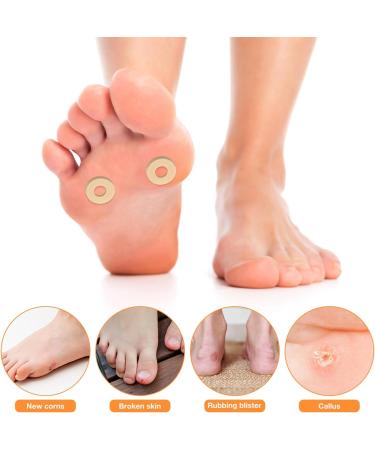Beavorty 45Pcs Callus Cushions Self Adhesive Callus Cushions Round Foam Padding Oval Shaped Cushion Corn Pads Toe and Foot Protectors for Men Women 1.60X1.60X0.30CM - Buy Online on GoSupps.com