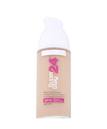 Maybelline SuperStay24H Liquid Foundation 030 Sand 30ml - Long-lasting Coverage - Buy Online on GoSupps.com