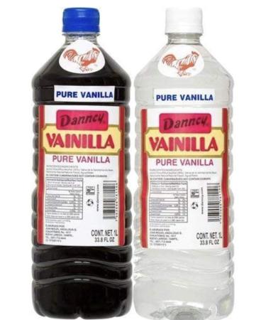 Danncy Pure Vanilla Extract From Mexico 33oz Each 2 Plastic Bottle Lot Sealed